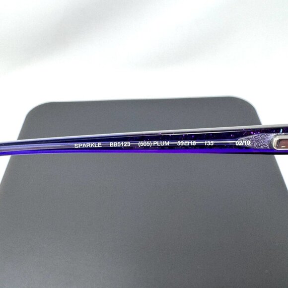 Bebe Eyeglasses BB5123 Sparkle (505) Plum Frames 53 [] 16 135 Flex Hinges - Picture 6 of 11